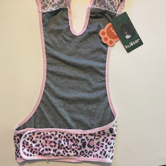 Kuoser Pink Leopard Print Dog Onesie Costume - Picture 11 of 11